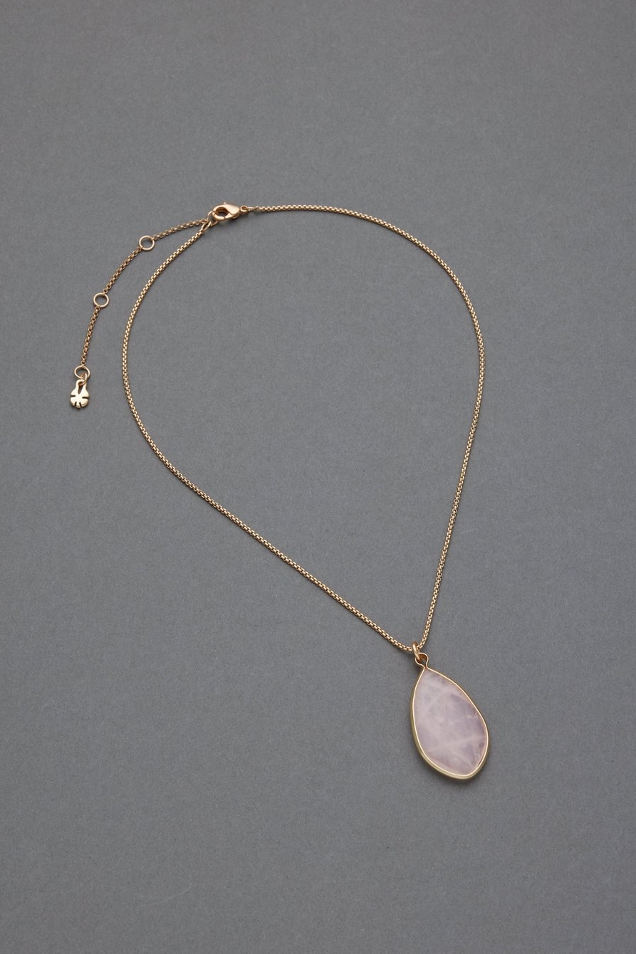 pink stone pendant
